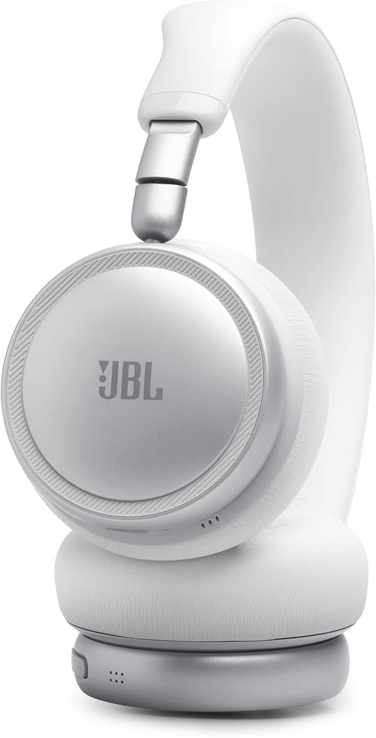 JBL - Live 680NC On Ear Noise Cancelling Wireless Headphones - White
