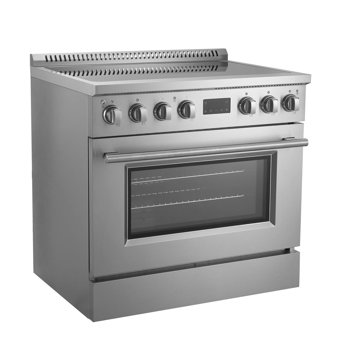 Forno Appliances - 36 in. Wide 0 Elements Torino 5.36 Cu. Ft. Freestanding Induction True Convection Range - Silver
