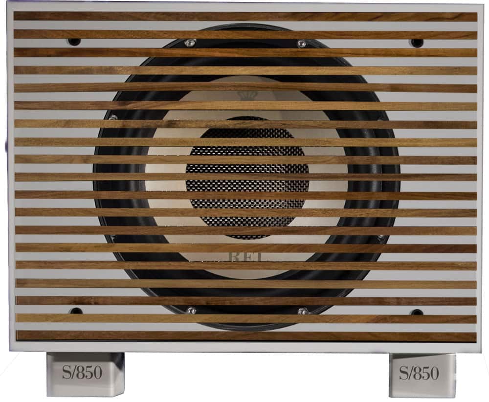 REL - S850 Premium Grille White - Wood
