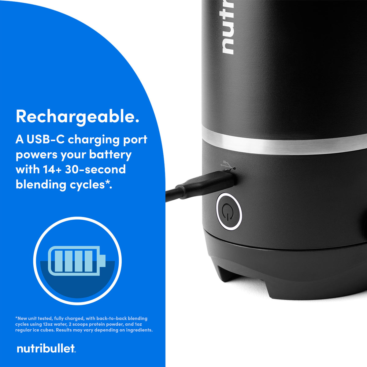 NutriBullet - Flip Insulated Portable Blender - Black