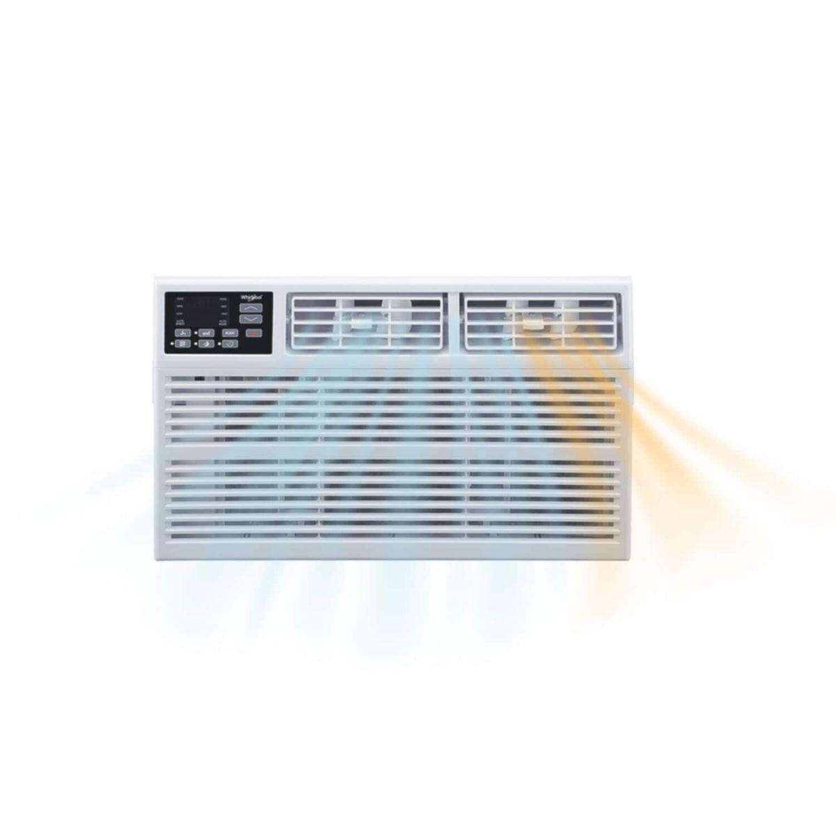 Whirlpool - 1,500 Sq. Ft. 23,200 BTU 230V Window Mounted Air Conditioner with Supplemental Heat - White