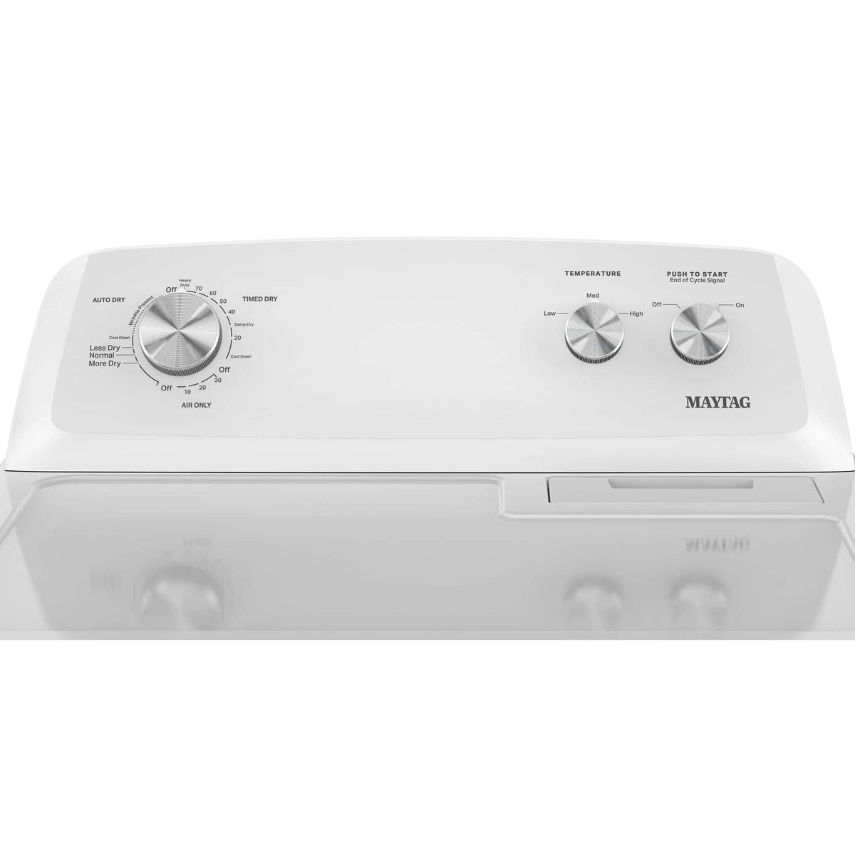 Maytag - 7.0 Cu. Ft. Electric Dryer with Wrinkle Prevent Option - White