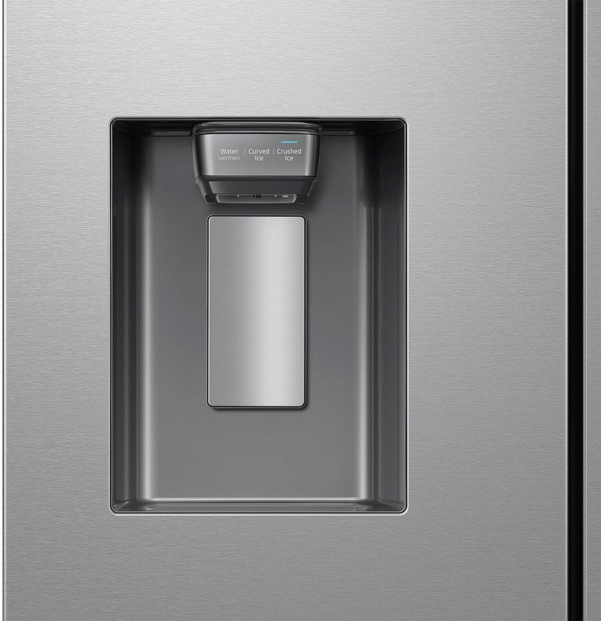 Samsung - 36 in. Wide 26 cu. ft. Mega Capacity Counter Depth 3-Door French Door Refrigerator with External Water and Ice Dispenser - Stainless Steel