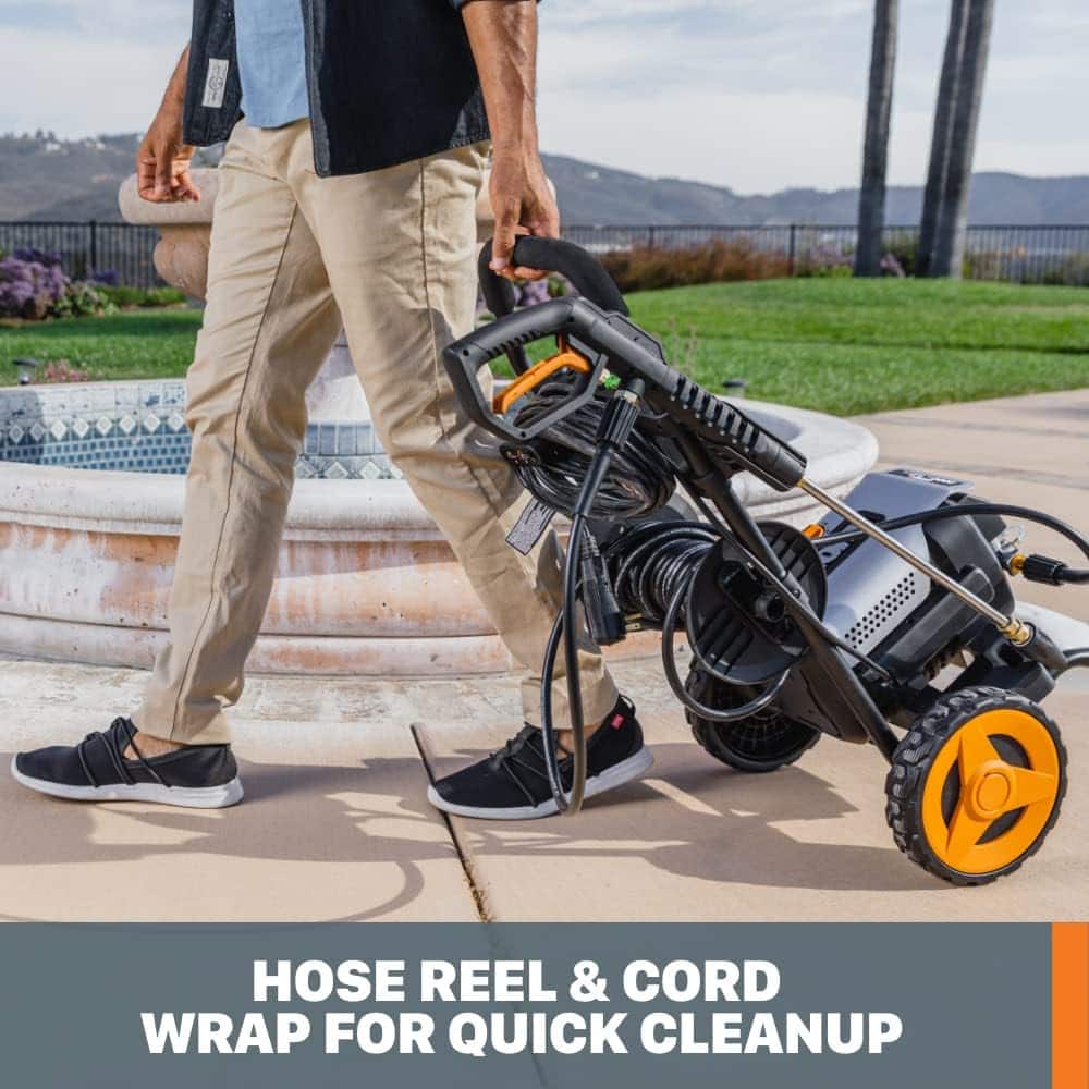 WORX - Electric Pressure Washer up to 2000 PSI - Black