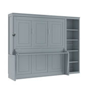 Sturdy Murphy Bed With Desk And Bookshelf