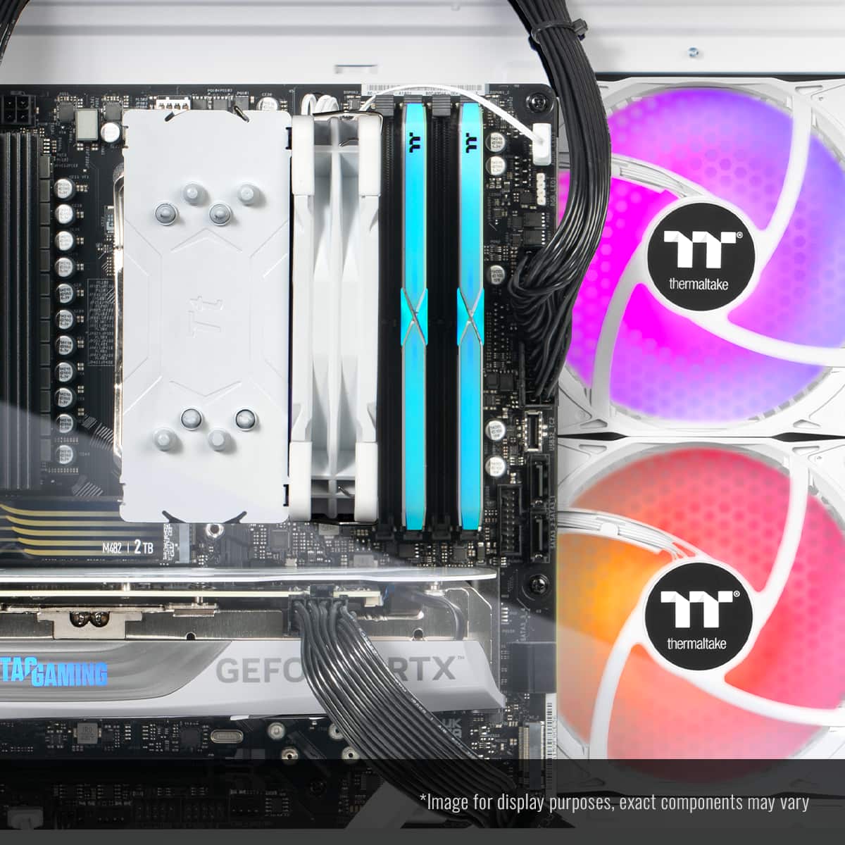 Thermaltake - LCGS View u2460TS-170 Gmng Dsktp Intel Core Ultra5 245KF 2025 32GB DDR5 Memory NVIDIA GeForce RTX 5060 Ti8GB 1TB NVMe M2 - White