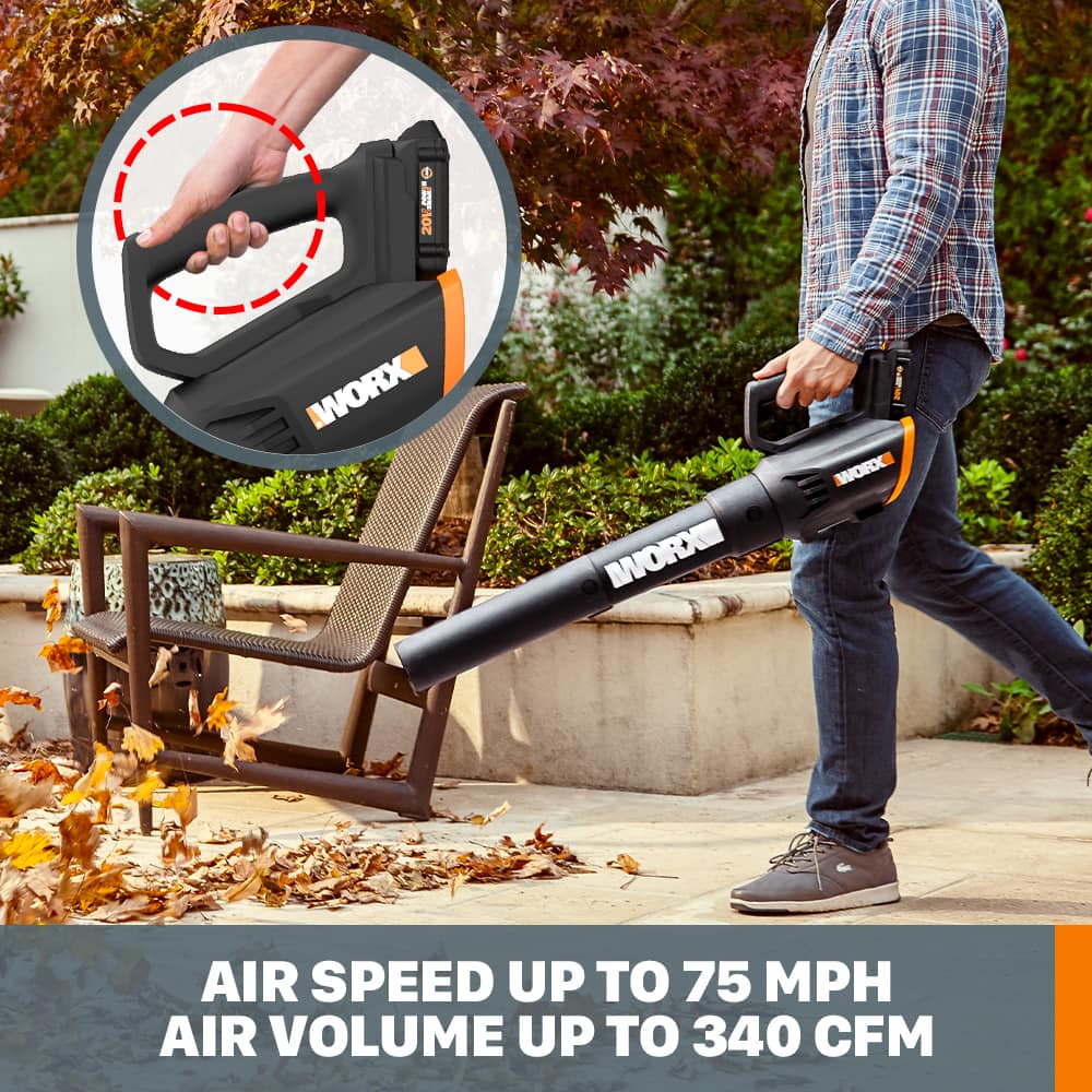 WORX - WG930.2 20V Trimmer & Blower Kit - Black