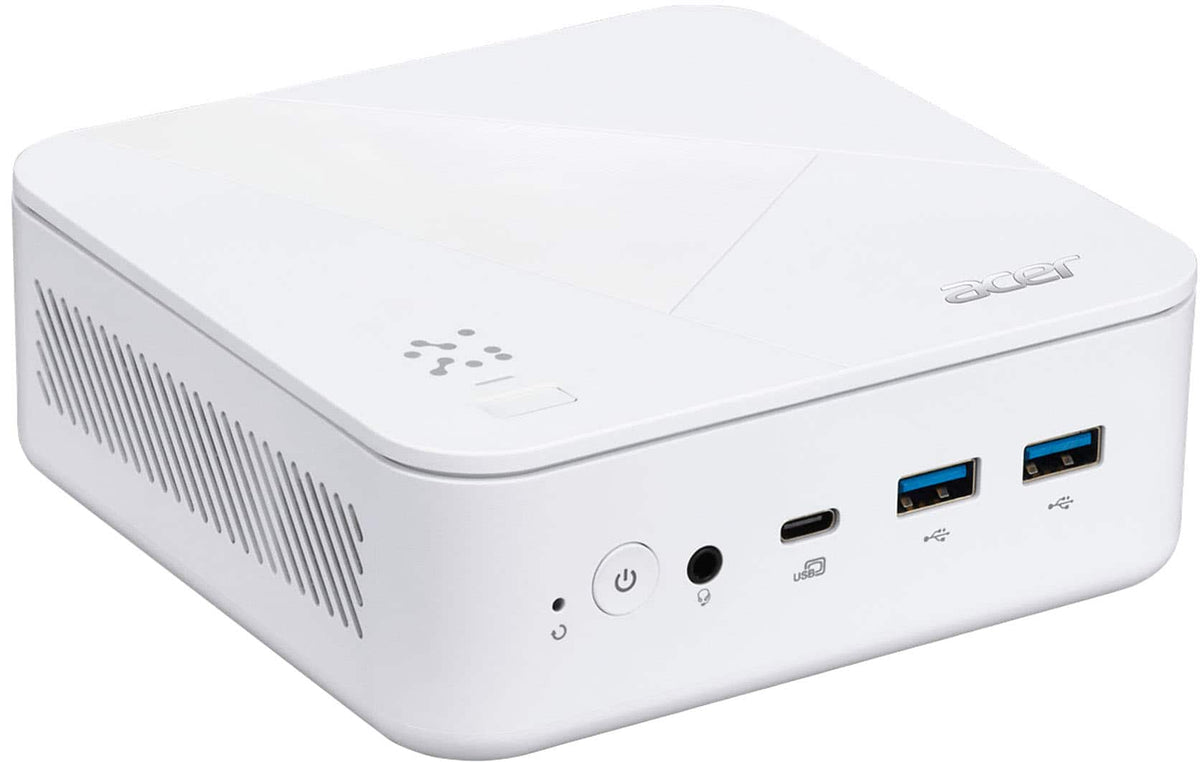 Acer - Revo Box AI Mini PC Desktop Copilot+PC - AMD Ryzen AI 7 445 2026 - 16GB DDR5 Memory - 512GB Storage - White