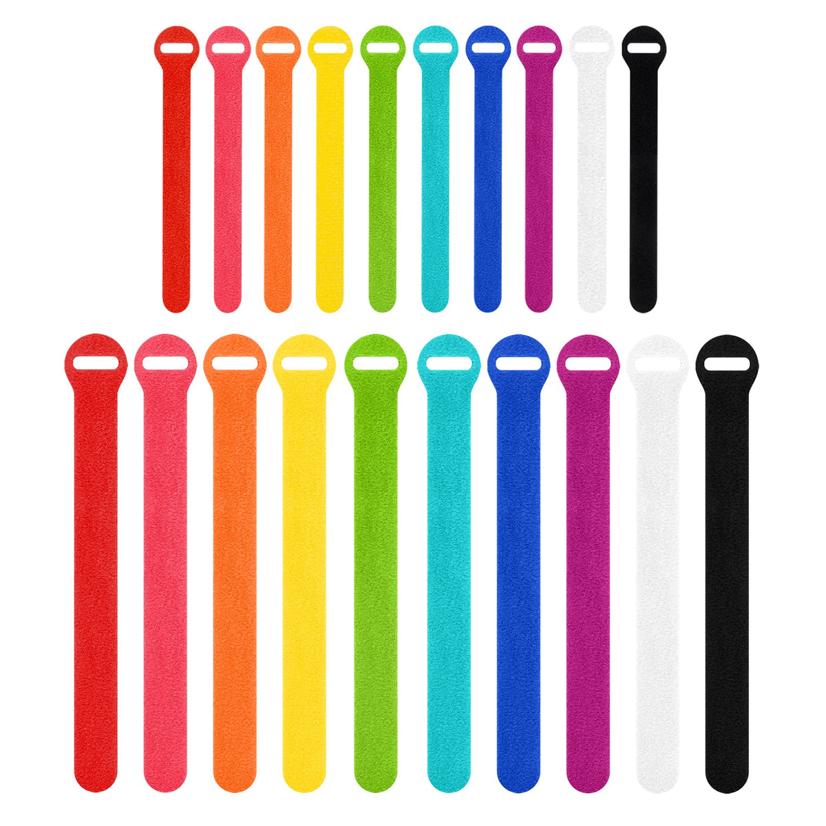 Wrap-It Storage - Self-Gripping Cable Ties (20-Pack) - Multi-Color