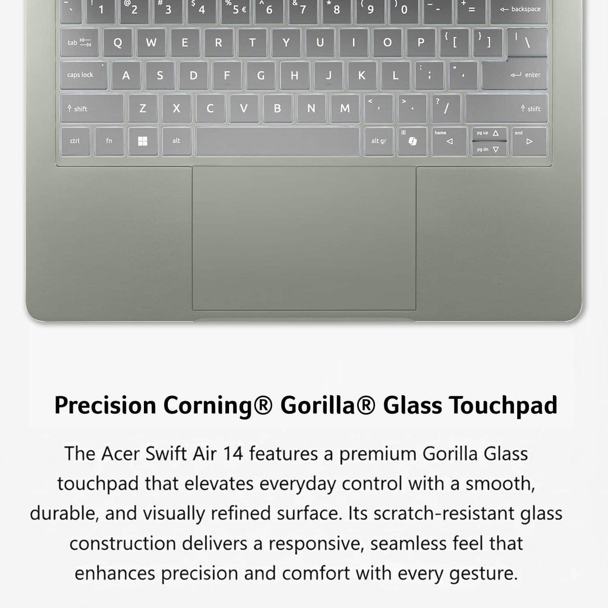 Acer - Swift Air 14 - 14" 2k LCD Laptop - Intel Core 5 Series 3 2026 - 8GB Memory – 512GB Storage - Sage