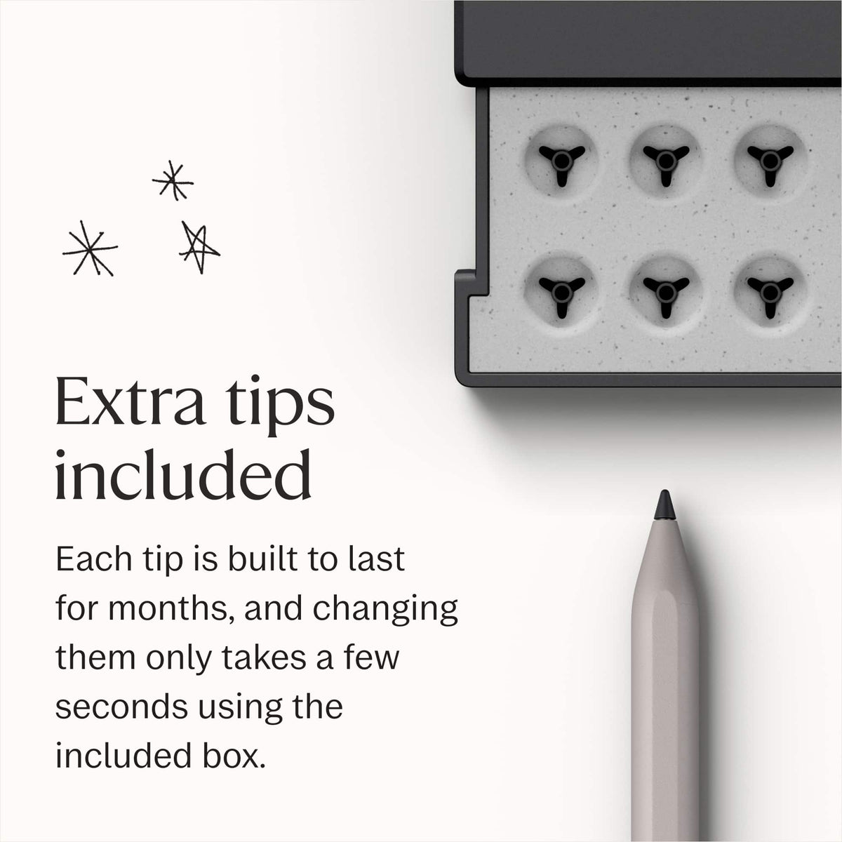 Marker for reMarkable Paper Pro, reMarkable Paper Pro Move, and reMarkable Paper Pure - Gray