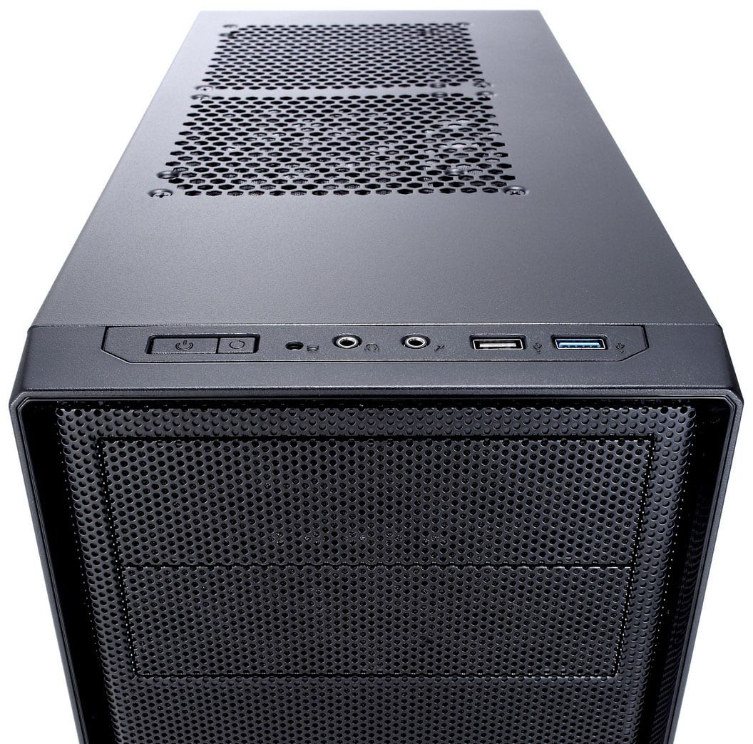 Fractal Design - Focus G ATX, microATX, Mini-ITX Black Chassis with Acrylic Window Mid Tower PC Case - Black