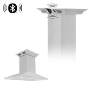 ZLINE - 36 inches - Externally Vented - Island Range Hood - Stainless Steel