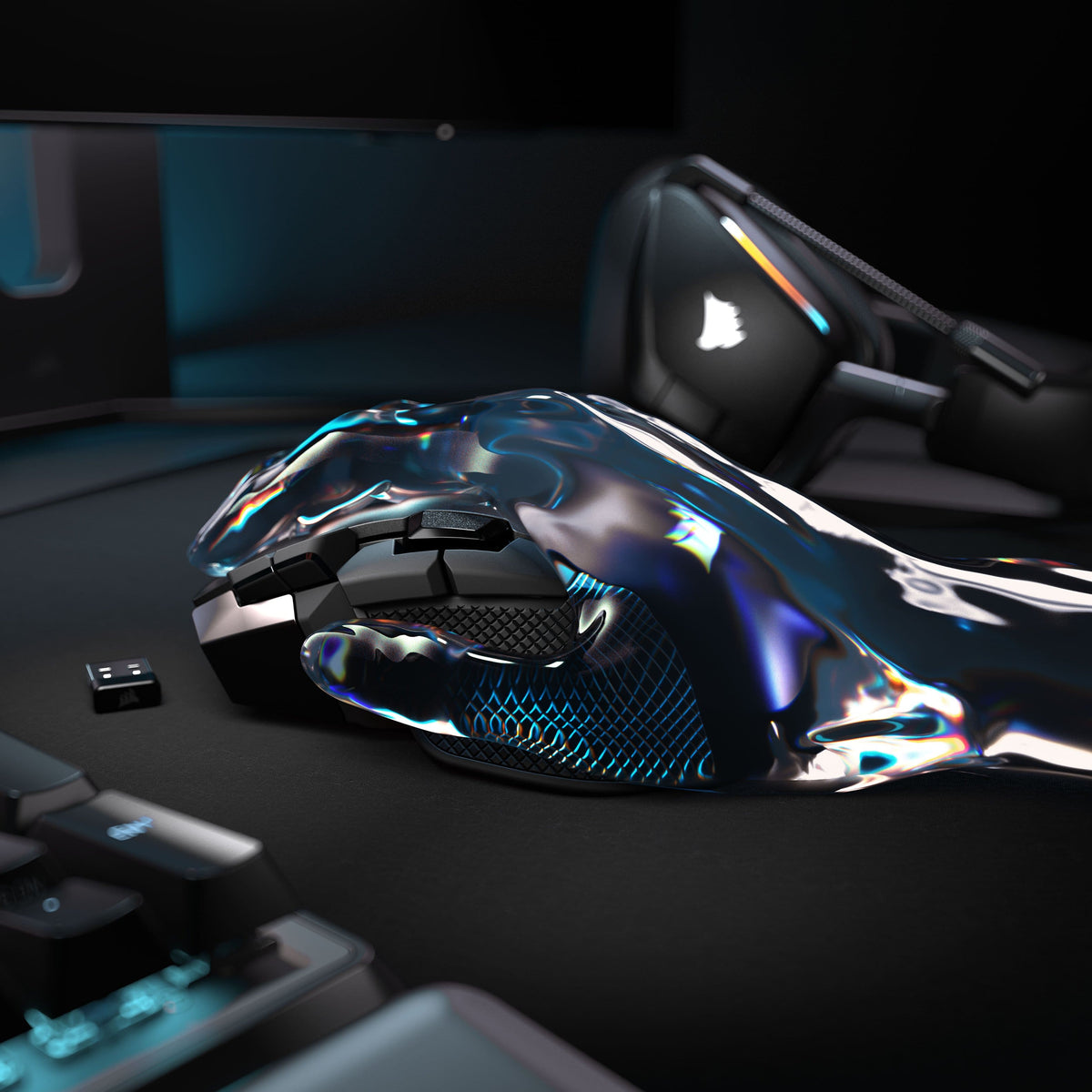 CORSAIR - IRONCLAW WIRELESS SE FPS/MOBA/MMO Optical Gaming Mouse - Wireless - Black