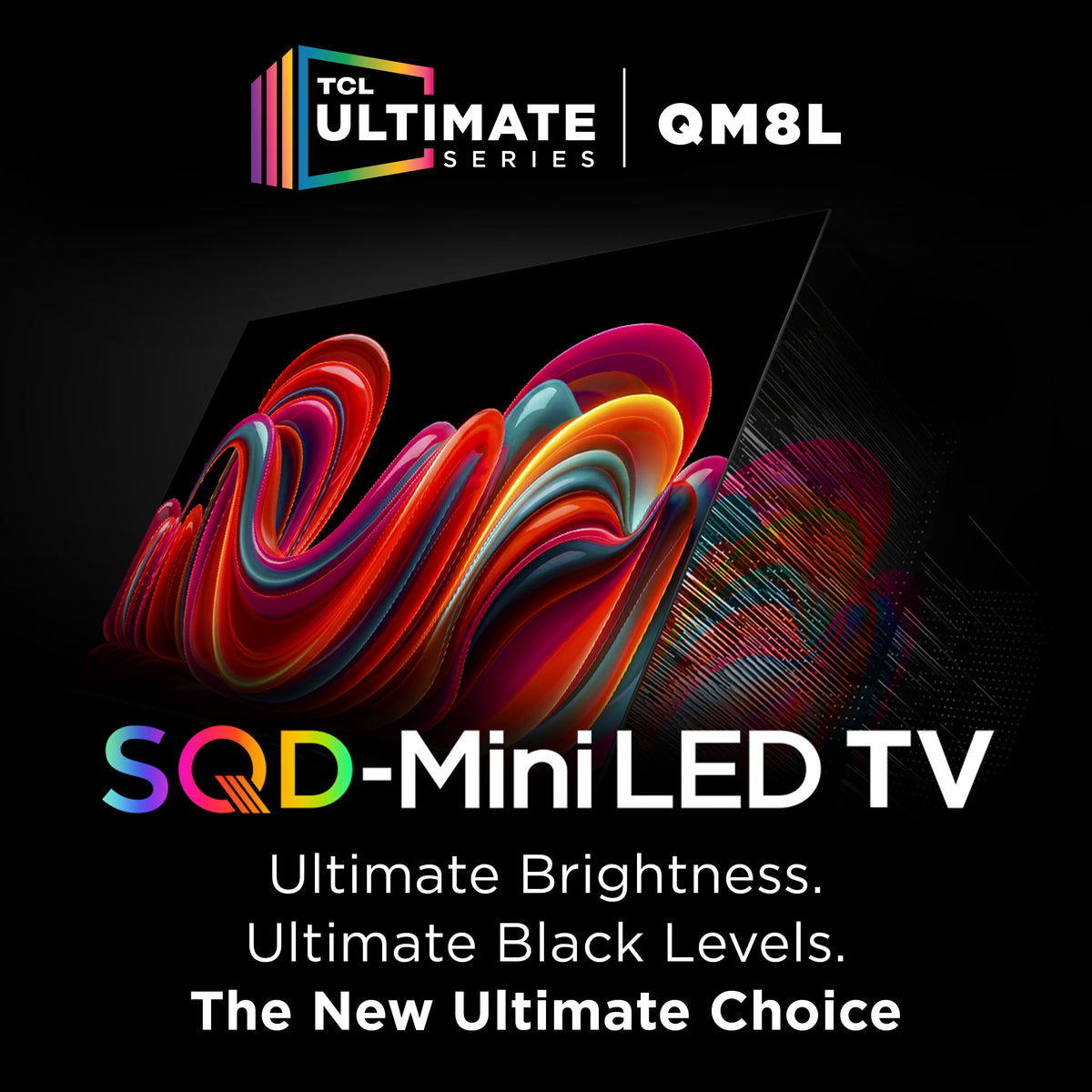 TCL - 65" Class QM8L Series 4K UHD HDR SQD-Mini LED Smart TV with Google TV (2026)