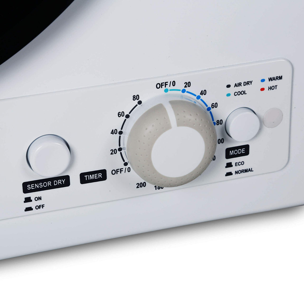 Black+Decker - 3.5 Cu.Ft. Stackable Smart Electric Dryer with Standard Wall Outlet - White