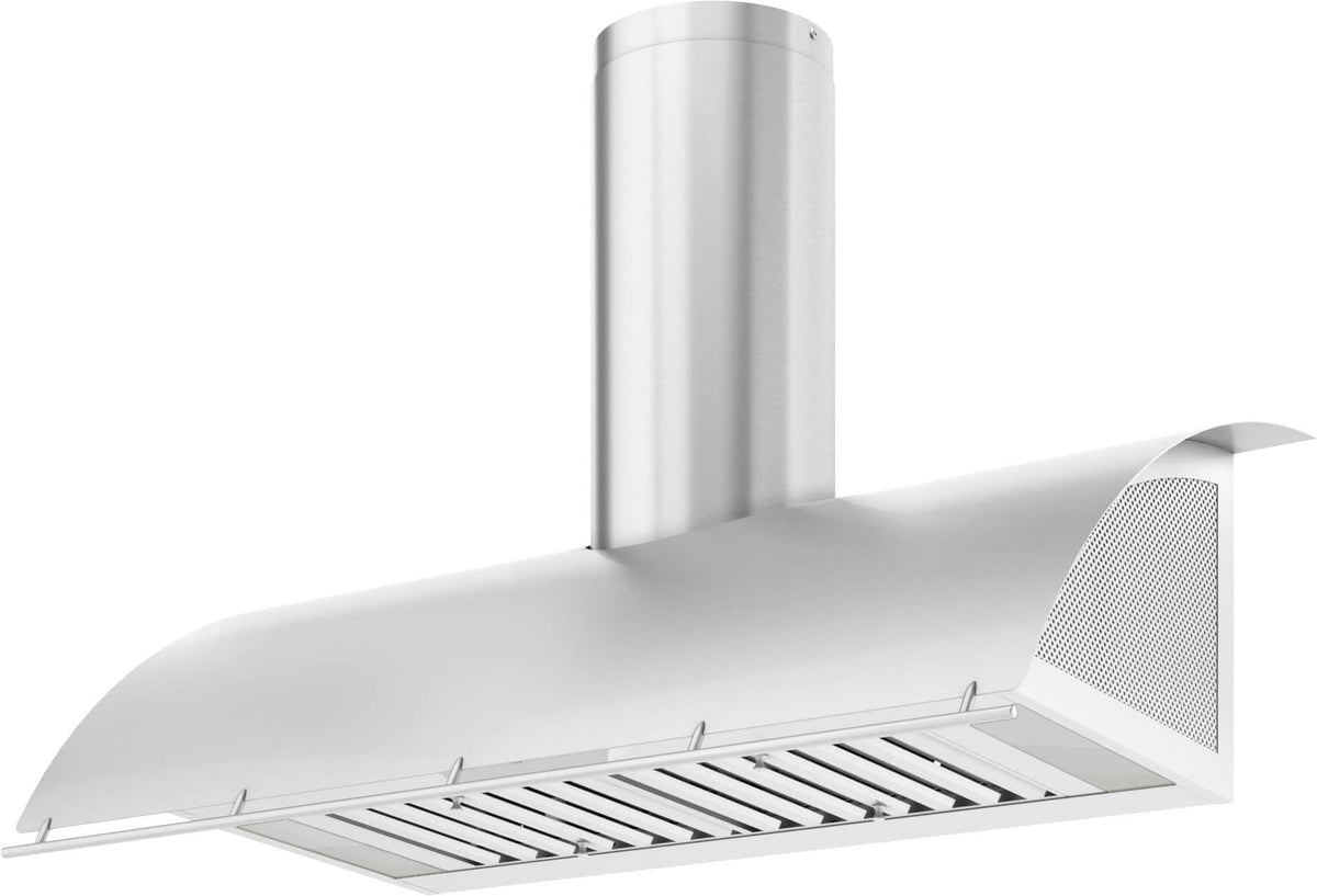 Zephyr - 48 inches - Externally Vented - Shell Range Hood - Stainless Steel