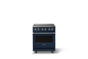Viking - 30 in. Wide 4 Elements Pro 5 Series 4.7 Cu. Ft. Freestanding Electric Convection Range - Slate Blue