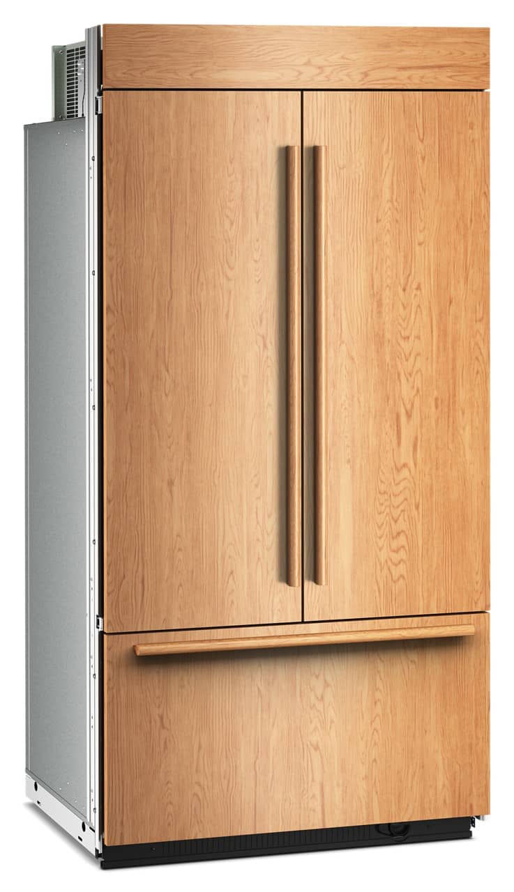 KitchenAid - 42" wide 24.2 cu. ft. Built-In Panel-Ready (not included) French Door Bottom Mount Refrigerator with Platinum Interior - Custom Panel Ready