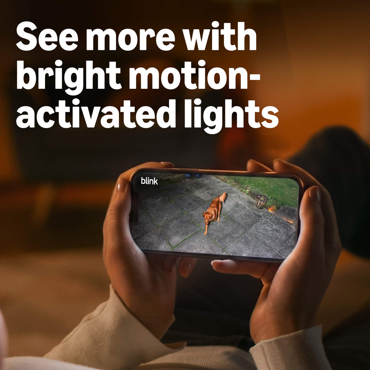 Blink - Outdoor 2K+ Floodlight Camera - Wireless smart security camera, 2K resolution, 700 lumens, Sync Module Core included - Black