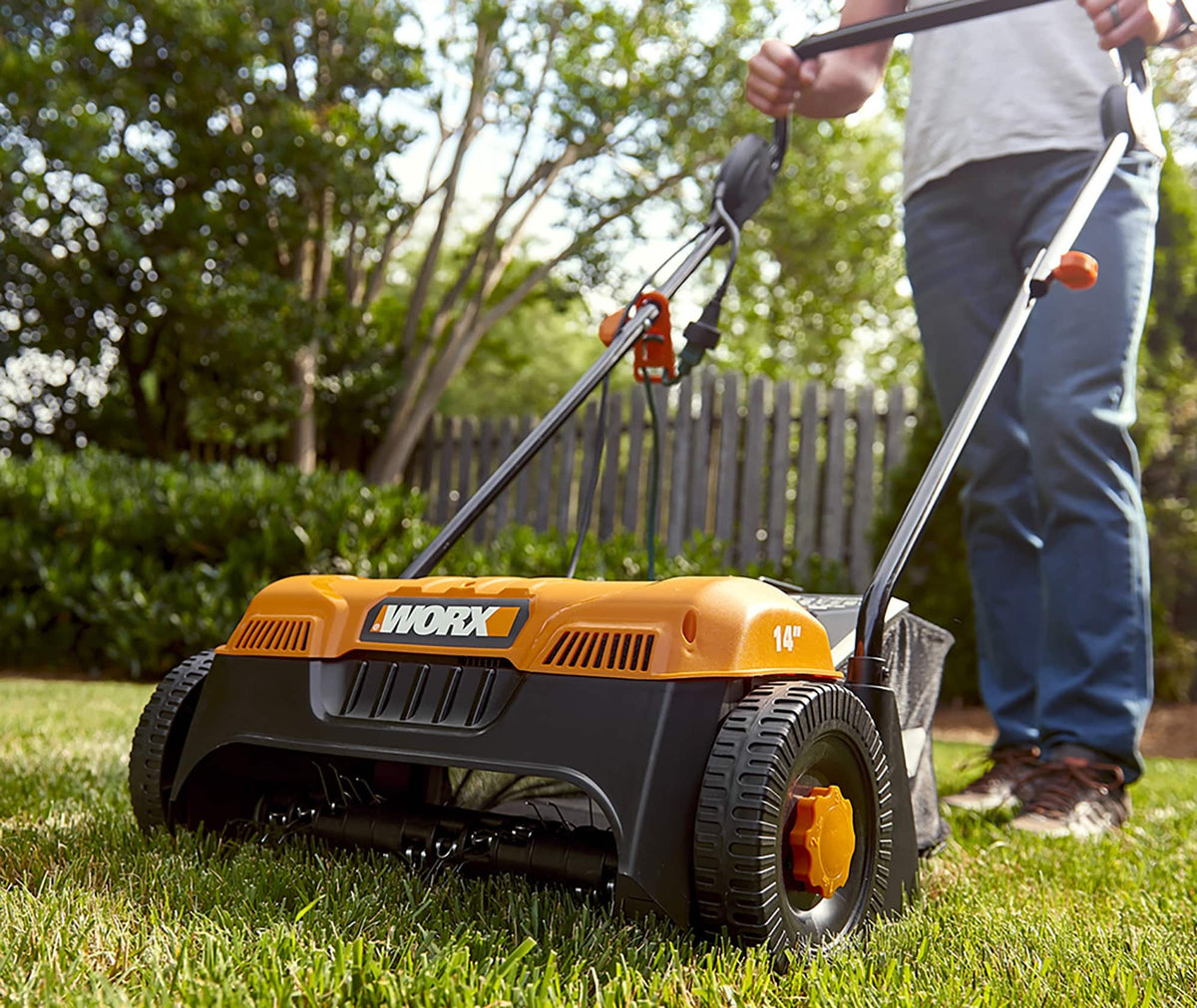 WORX - 12 AMP 14" Electric Dethatcher - Black