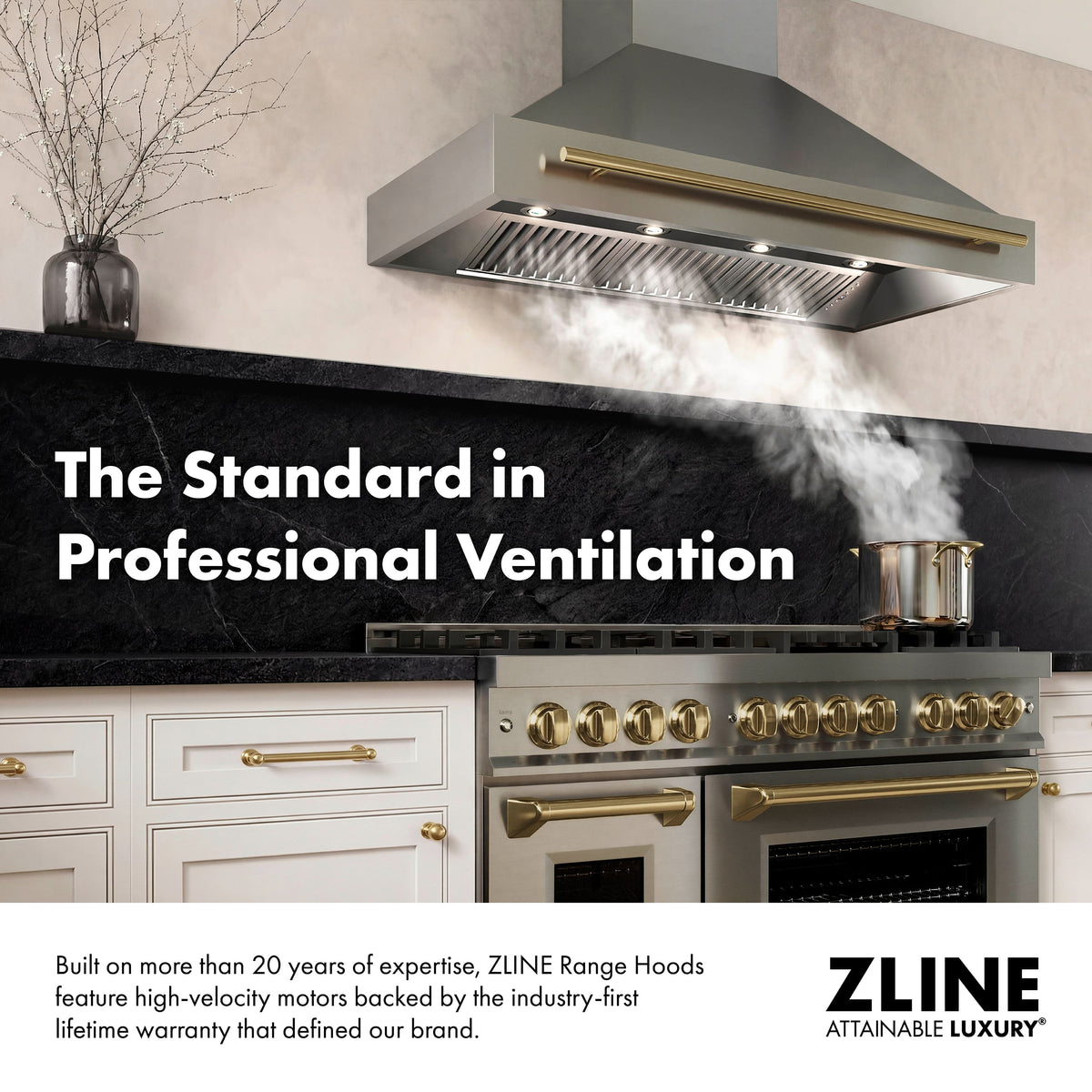 ZLINE - 48 inches - Externally Vented - Wall Range Hood - Cottage White