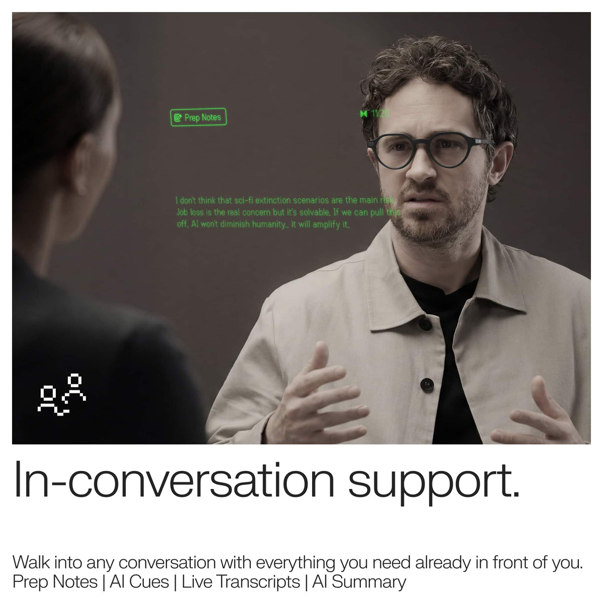Even Realities - Even G2 A - Everyday Display Smart Glasses, Camera-free, Privacy First - Gray
