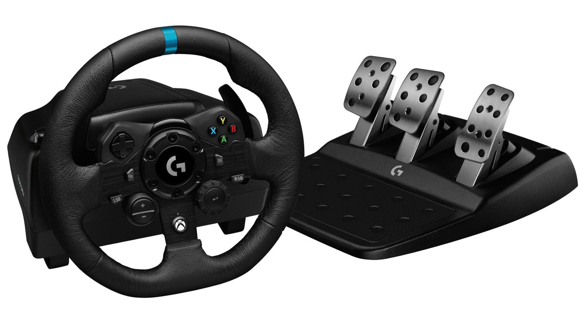 Logitech - G923 Racing Wheel and Pedals for Xbox Series X|S, Xbox One and PC - Black
