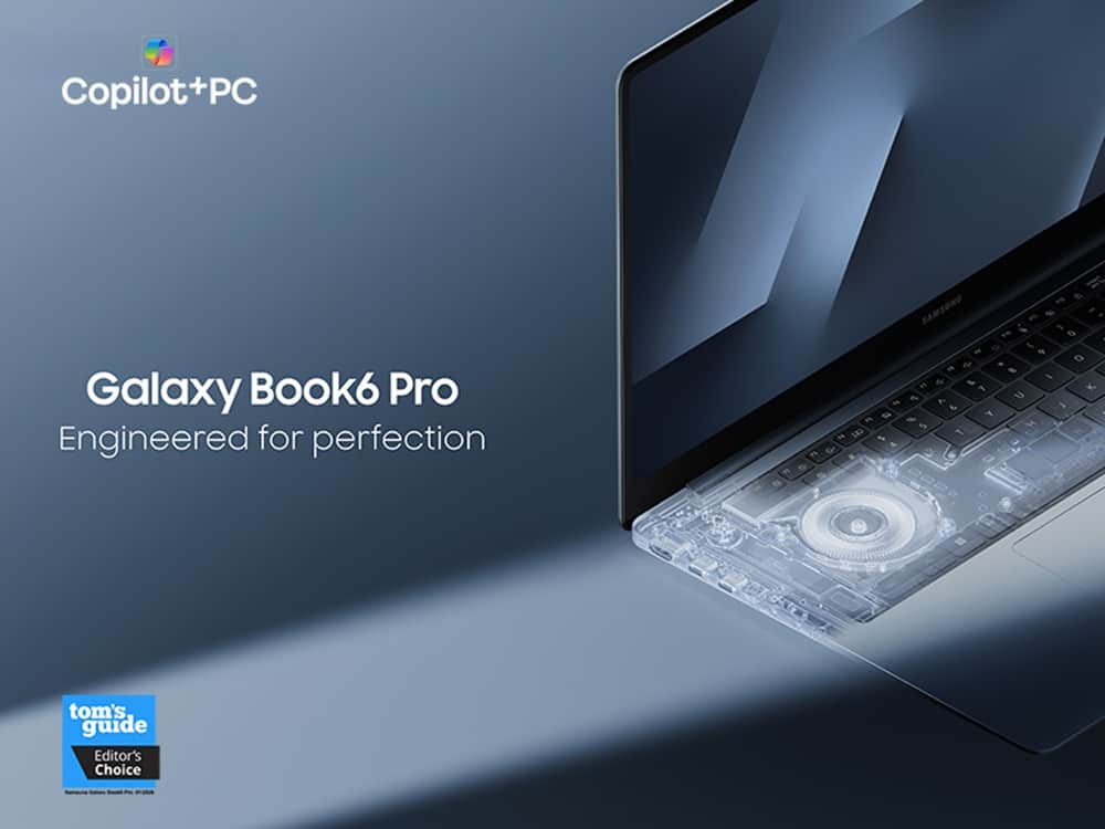 Samsung - Galaxy Book6 Pro - Copilot+ PC - 14" 3K AMOLED Touch Screen Laptop - Intel Core Ultra 7 - 16GB Memory -512GB SSD - Gray