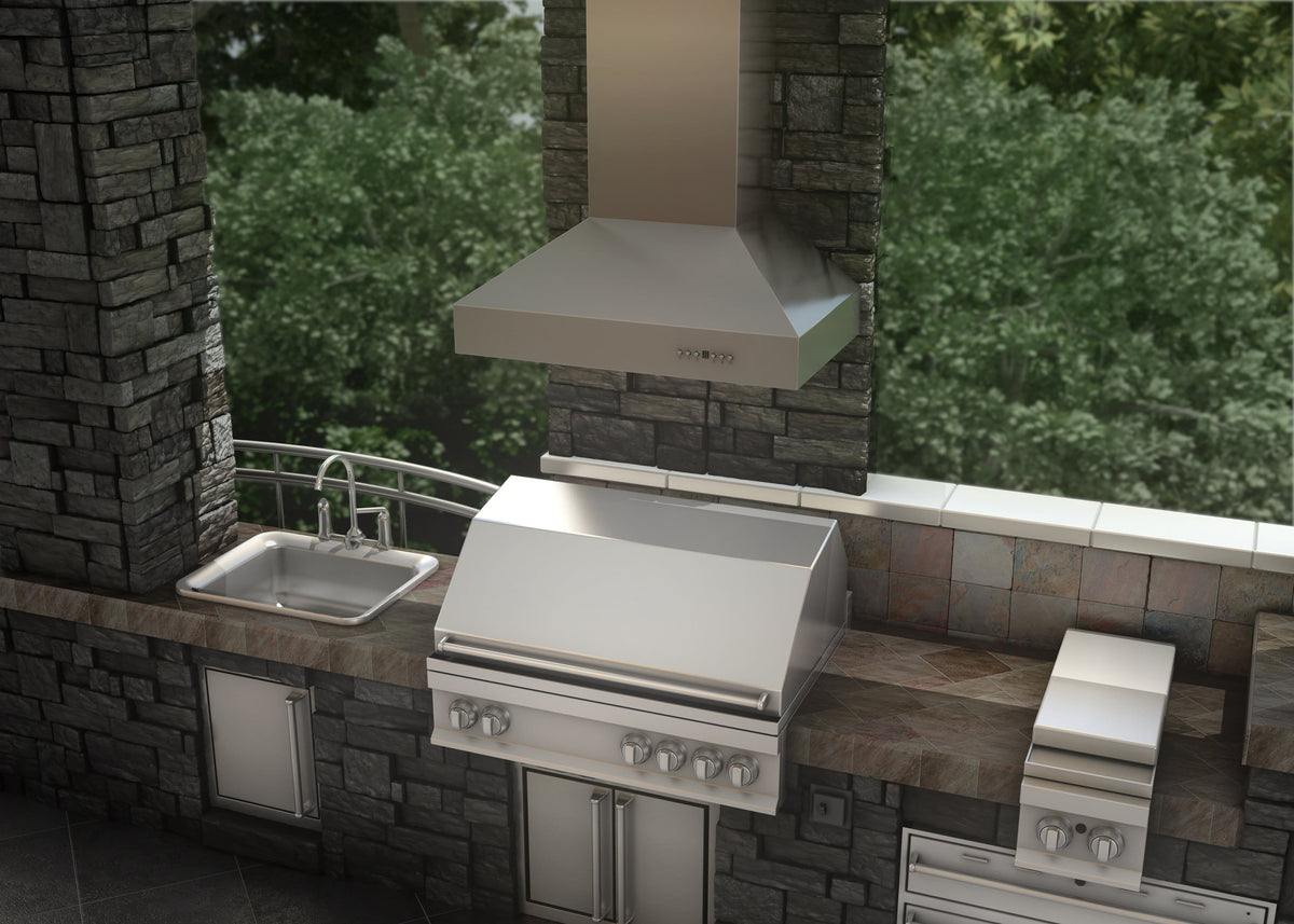 ZLINE - 42 inches - Convertible - Wall Range Hood - Silver