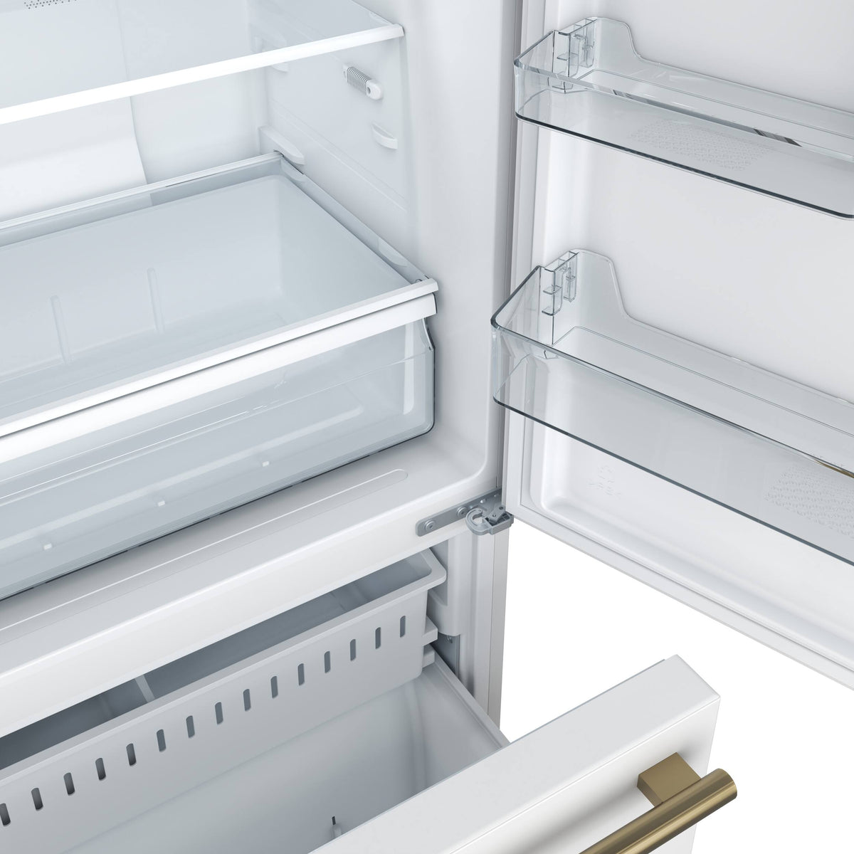 Forno Appliances - 60 in. Wide Milano 34.4 Cu. Ft. Freestanding Dual Bottom Freezer Refrigerator - White