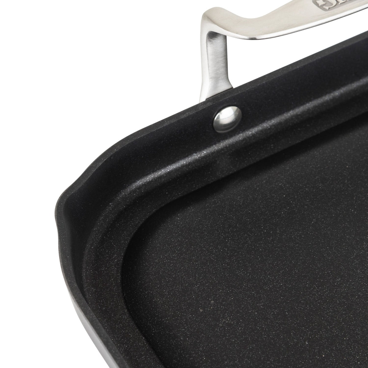 Viking - Hard Anodized Double Burner Nonstick Griddle - Black