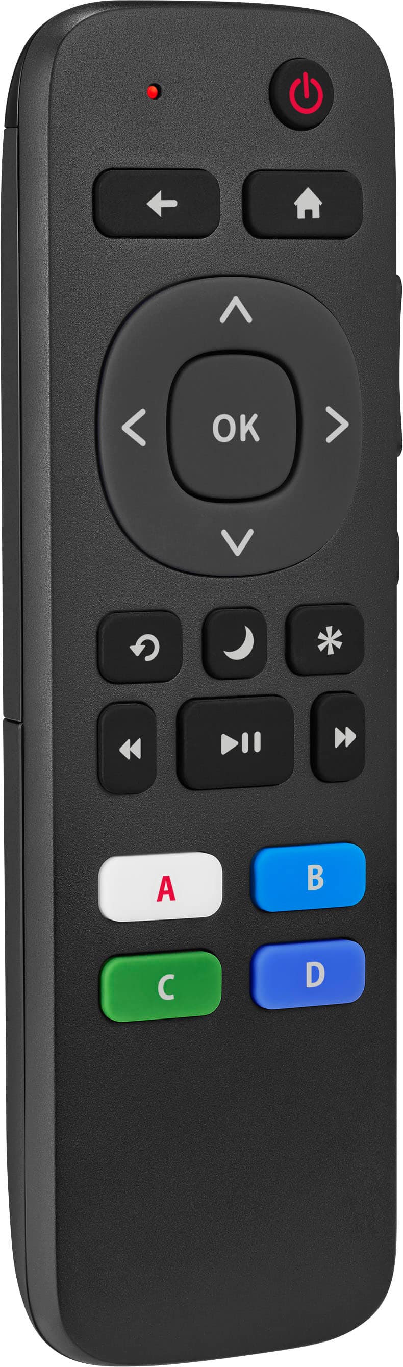 Insignia™ - Replacement Remote for Insignia, TCL & Hisense Roku TVs - Black