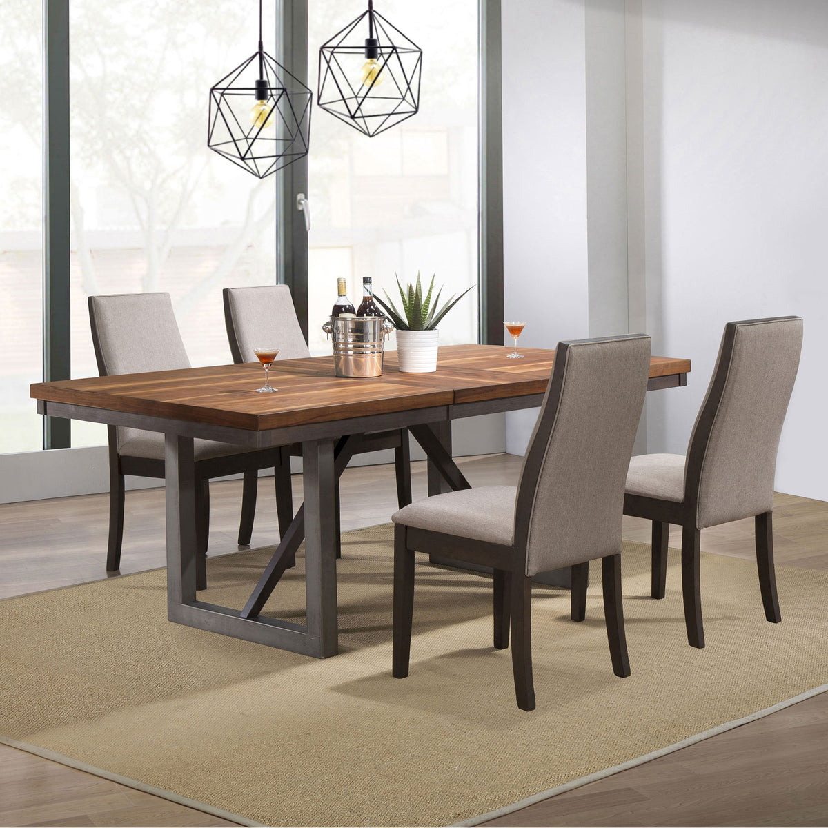 Holloway - Juego de comedor con hoja de extensión
