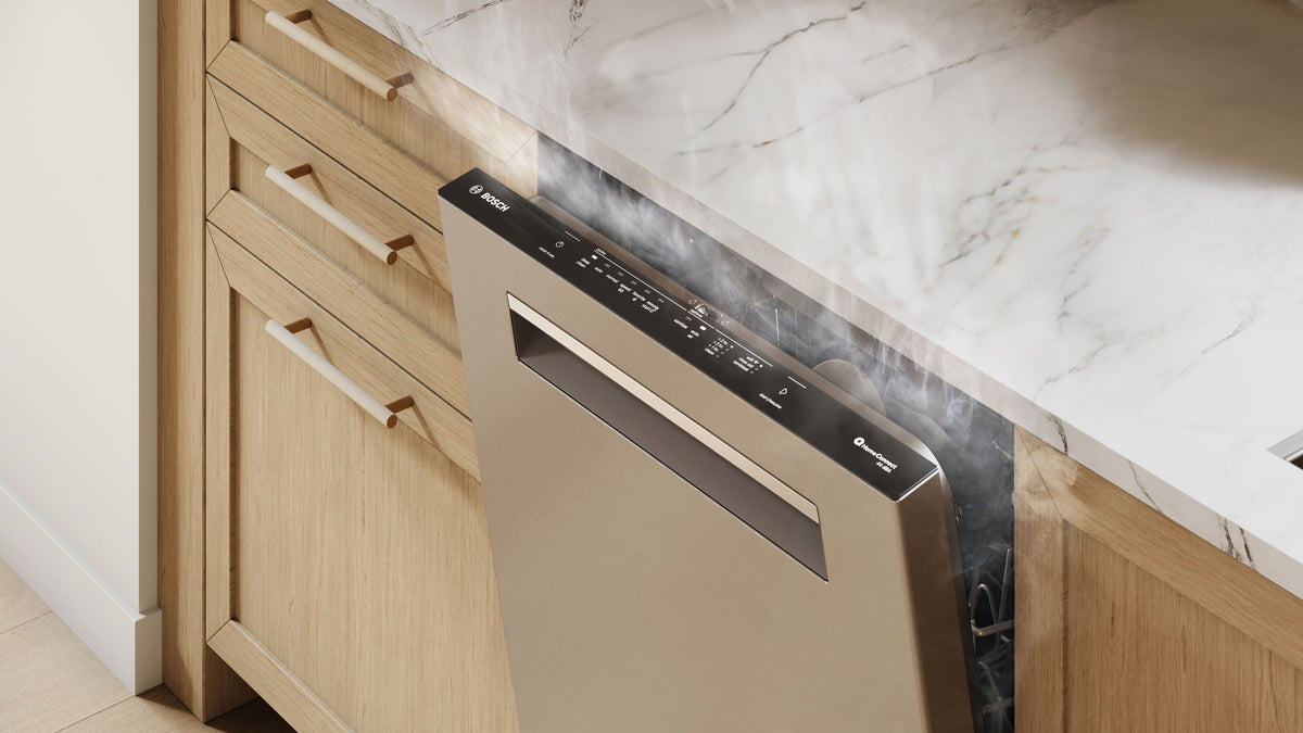 Bosch - 500 Series 24" Top Control Smart Built-In Stainless Steel Tub Dishwasher with 3rd Rack and AutoAir, 44 dBA - Stainless Steel