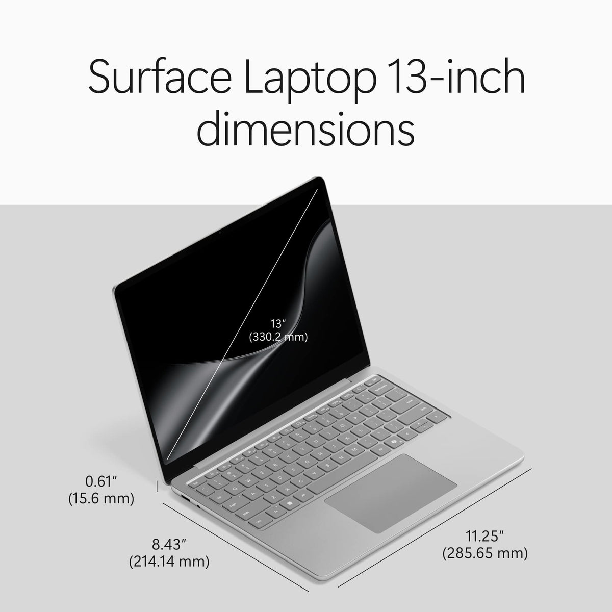 Microsoft - Surface Laptop - 13" 2K Touchscreen - Snapdragon X2 Plus (6 Core) 2026 - 16GB - 256GB UFS - Platinum