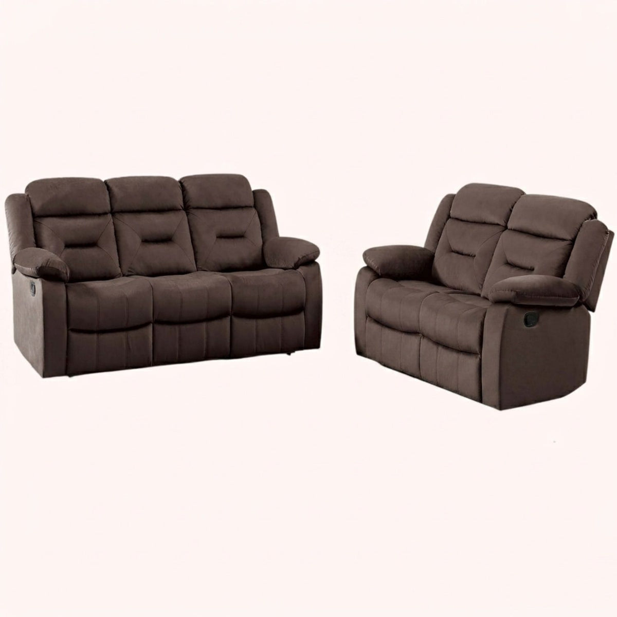 Juego de sala contemporáneo con brazos de almohada y soporte para la cabeza