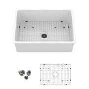 Rectangular Deep Single Bowl, Kitchen Sink With Dual Mount Installation