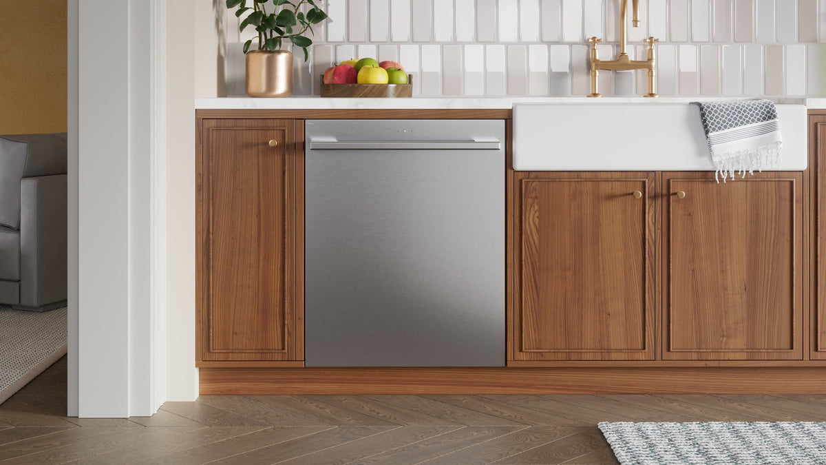 LG - STUDIO 24-in Top Control Smart Built-In Stainless Steel Tub Dishwasher with 3rd Rack, QuadWash Pro and 40dBA - Stainless Steel