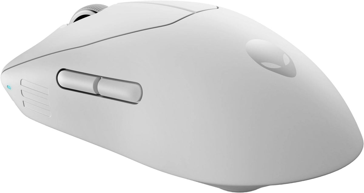Alienware - Pro Optical Ambidextrous Gaming Mouse for PC with 6 Programmable Buttons - Wireless - Lunar Light