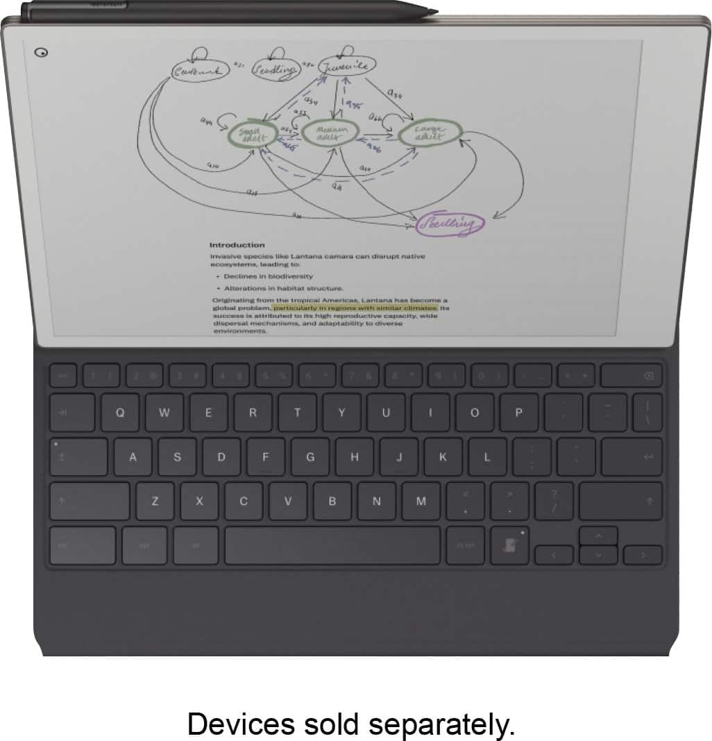 reMarkable - Paper Pro - Mosaic weave Type Folio keyboard for your 11.8'' Paper Tablet - Basalt