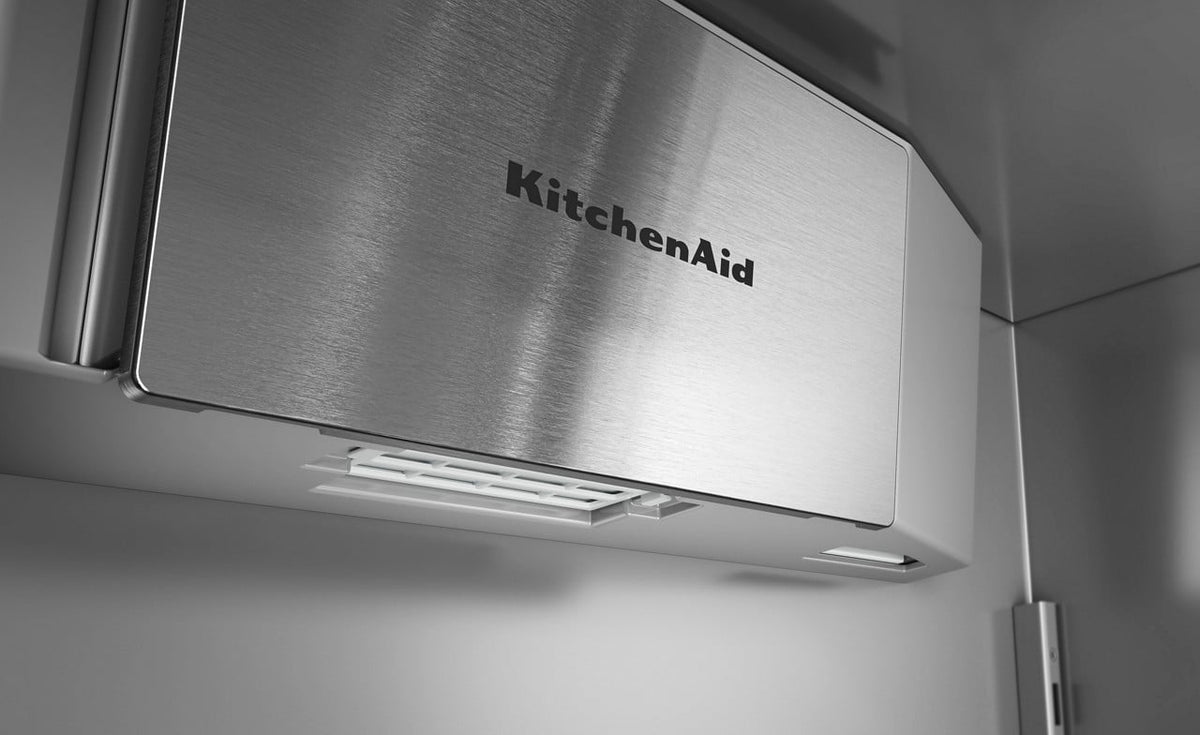 KitchenAid - 42" wide 24.2 cu. ft. Built-In Panel-Ready (not included) French Door Bottom Mount Refrigerator with Platinum Interior - Custom Panel Ready