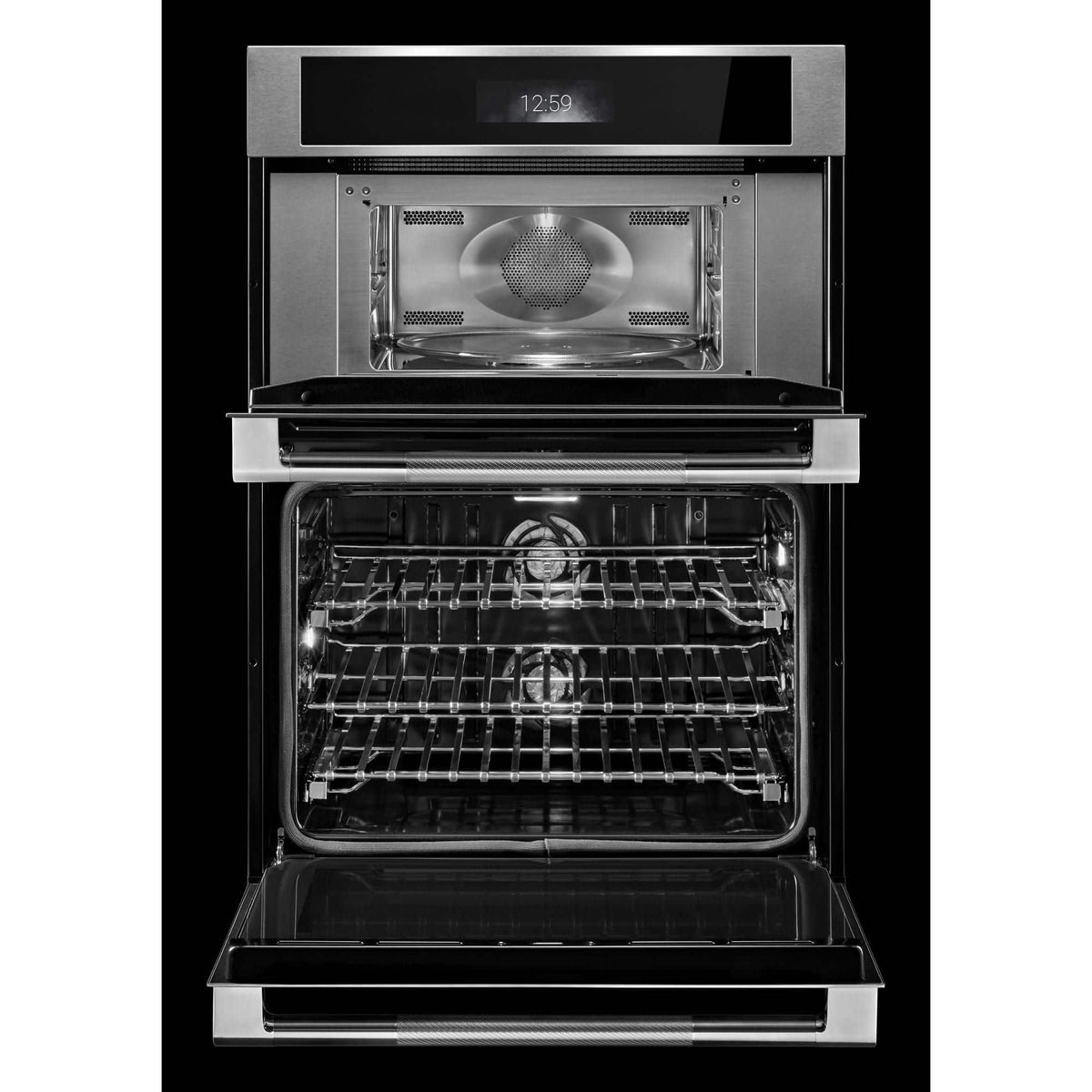 JennAir - RISE 30" Microwave Combination Wall Oven Dual-Fan True Convection with Advanced Temperature Precision - Stainless Steel
