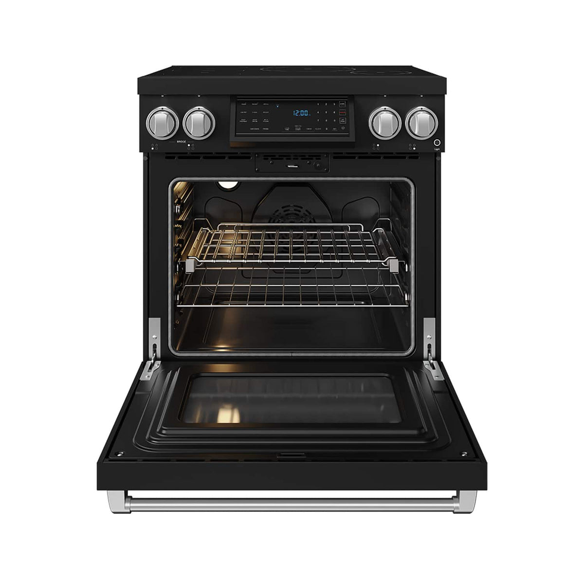 Gordon Ramsay Series by Thor Kitchen 4.8 Cu. Ft Freestanding Induction Range with Stainless Hardware - Matte Black