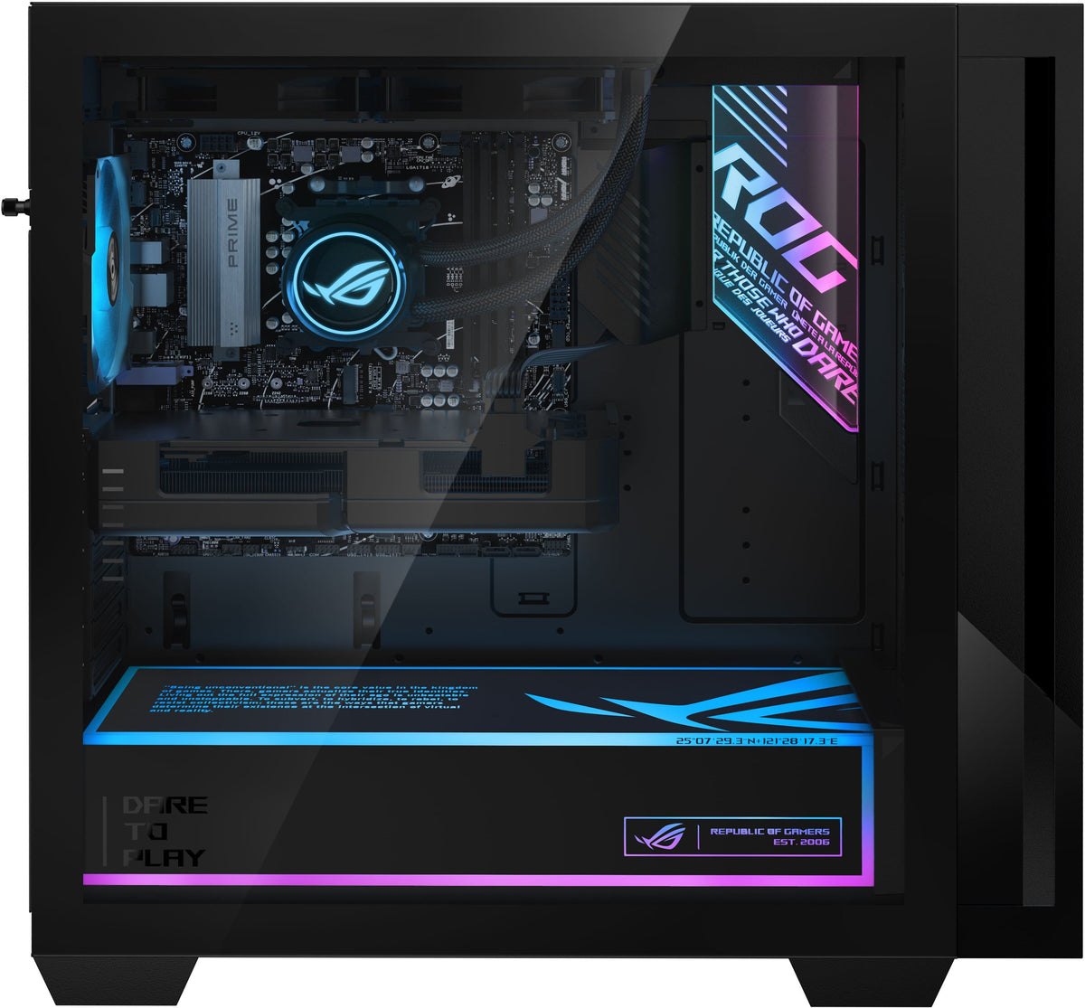 ASUS - ROG GM700 Gaming Desktop - AMD Ryzen 7 9800X3D (2024) - 32GB Memory - NVIDIA GeForce RTX 5070Ti - 2TB Storage - Black