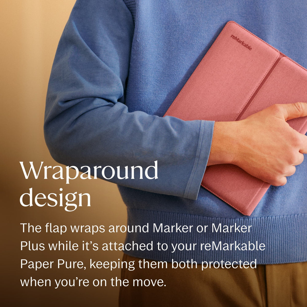 Sleeve Folio for reMarkable Paper Pure - Desert Pink