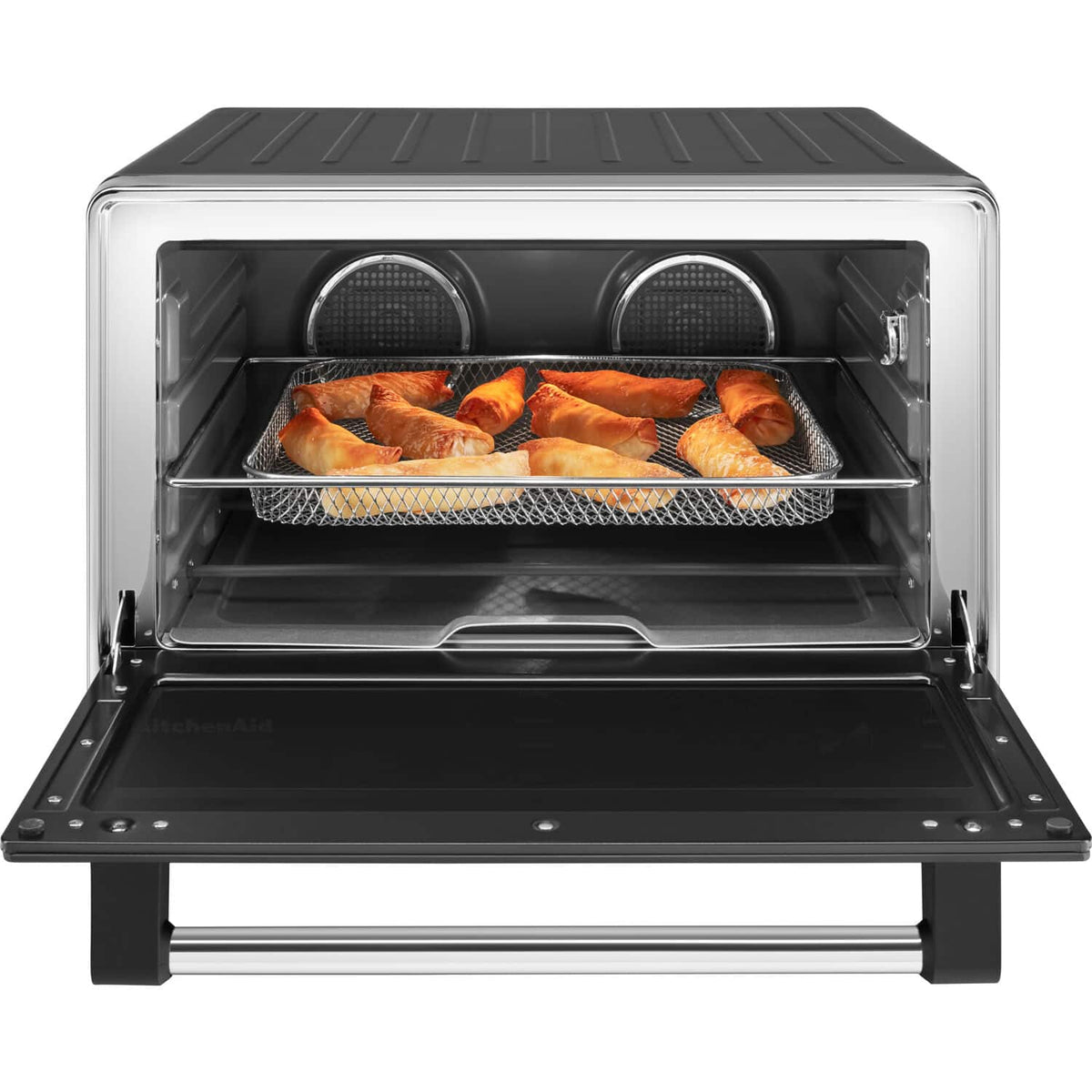 KitchenAid - Dual Convection Countertop Oven with Air Fry and Temperature Probe, 120 VAC - Black Matte