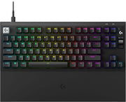 Logitech - G PRO X2 RAPID (Tenkeyless) Wired Gaming Keyboard with Magnetic Analog Switches and OLED Display - Black