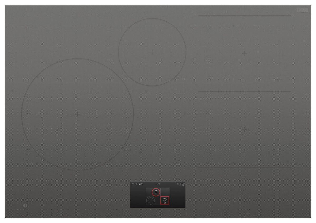 Fisher & Paykel - 30 in. Wide 4 Element Primary Modular Induction Built-in Electric Cooktop, 4 Zones with SmartZone - Gray