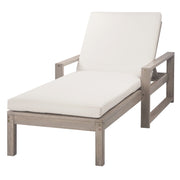 Tumbonas de exterior, chaise lounge de 5 posiciones con respaldo ajustable (juego de 2) - Gris